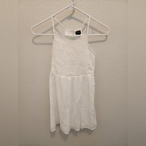 Girls 7/8 White Summer Sun Dress